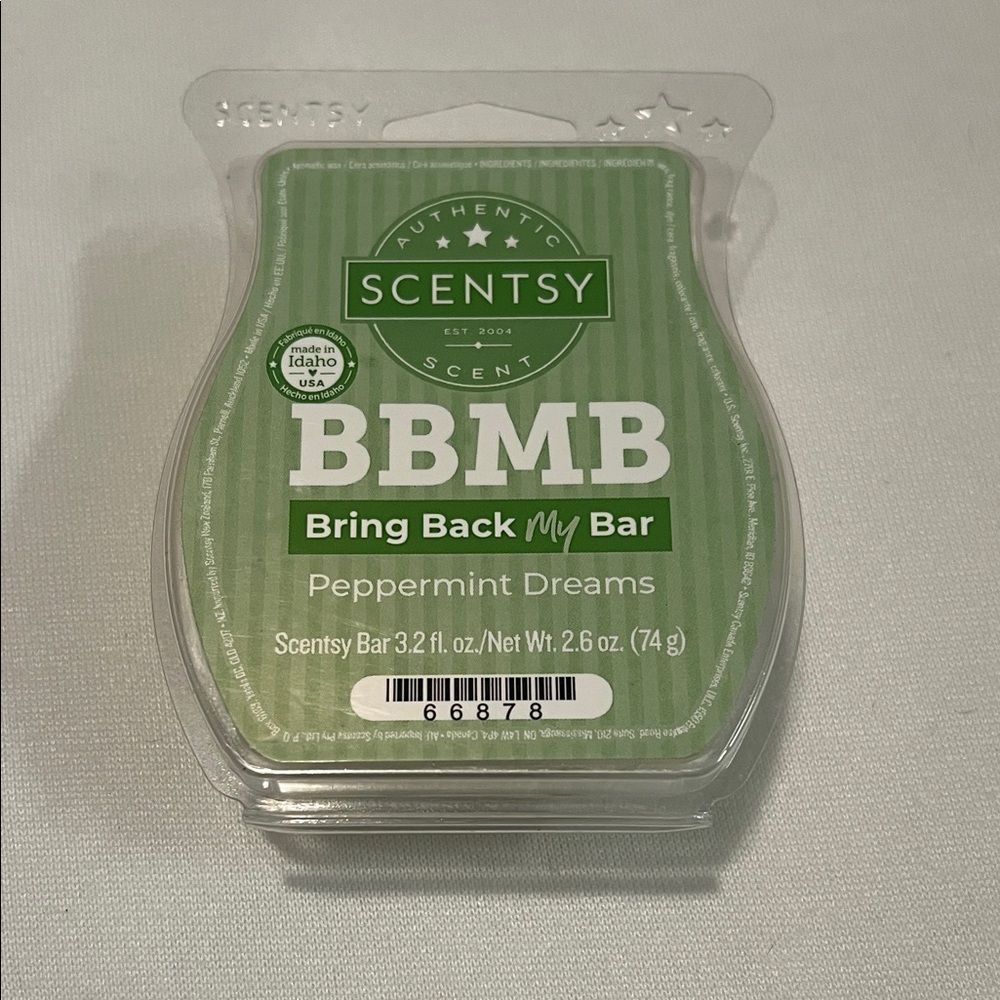 Scentsy Peppermint Dreams Green Scent Bar